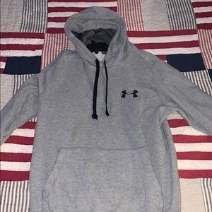 Large Under Armor Gray Hoodie